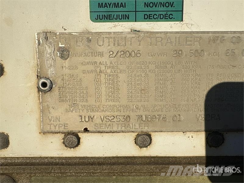 Utility 53 ft x 102 in T/A Refrigerated Trailer Piekabes ar temperatūras kontroli