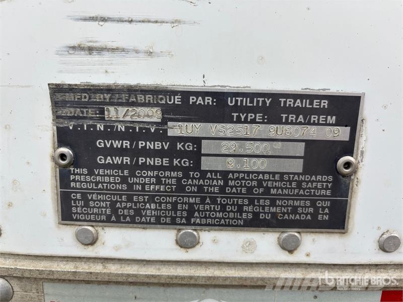 Utility 53 ft x 102 in T/A Refrigerated Trailer Temperature controlled semi-trailers