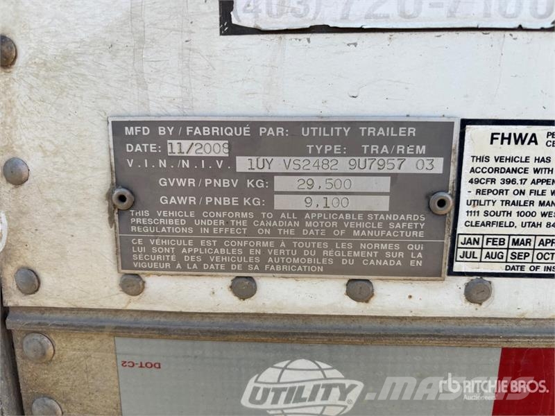 Utility VS2R 53 ft x 102 in T/A Refrigerated Trailer Semi-trailer med Kølefunktion