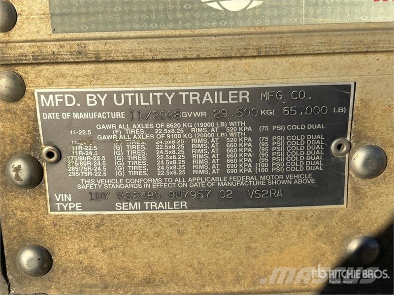 Utility VS2RA 48 ft x 102 in T/A Refrigerated Trailer Semi-trailer med Kølefunktion