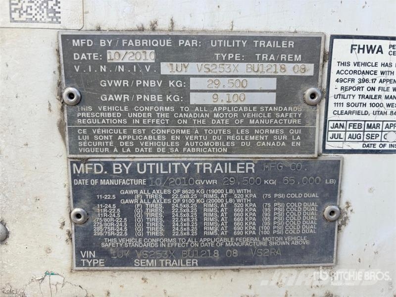 Utility VS2RA 53 ft x 102 in T/A Refrigerated Trailer Temperature controlled semi-trailers