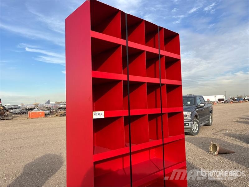  V22947 19-Drawer Heavy-Duty 4ft x 7ft Bolt Bin Apcirkņi un piltuves