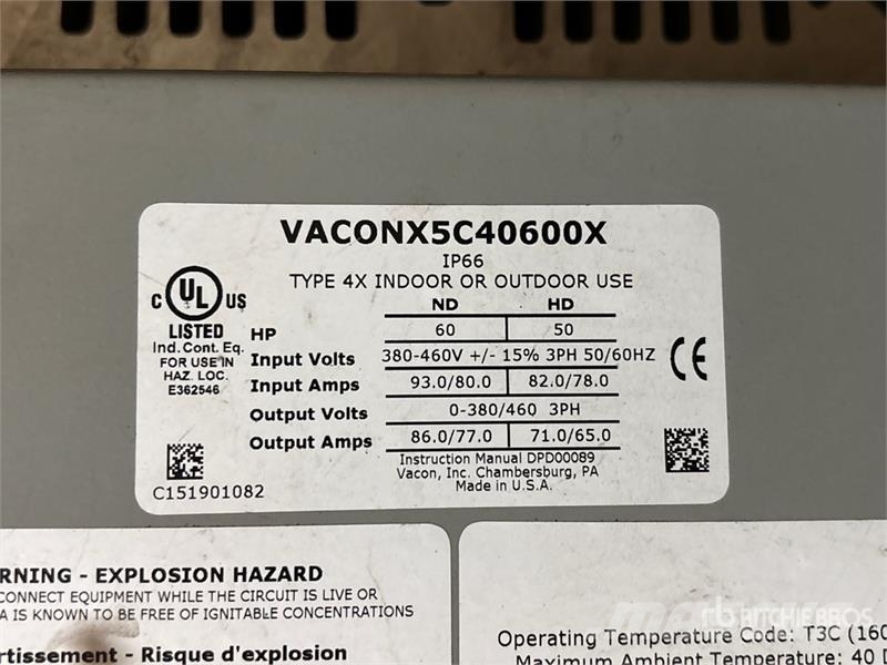 Vacon X5C40600X Variable Frequency AC Drive Drugi deli