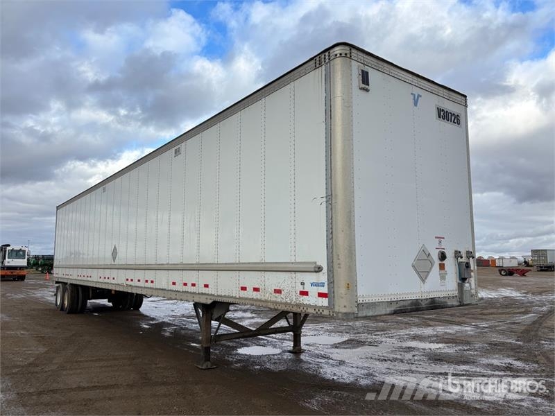 Vanguard 53 ft x 102 in T/A Van Trailer Dobozos pótkocsik
