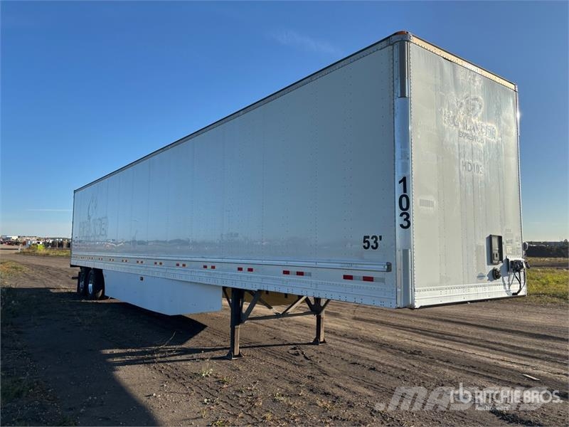 Vanguard 53 ft x 102 in T/A Van Trailer Fast kasse