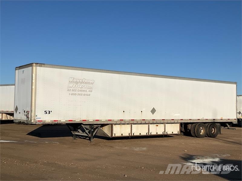 Vanguard 53 ft x 102 in T/A Van Trailer Fast kasse