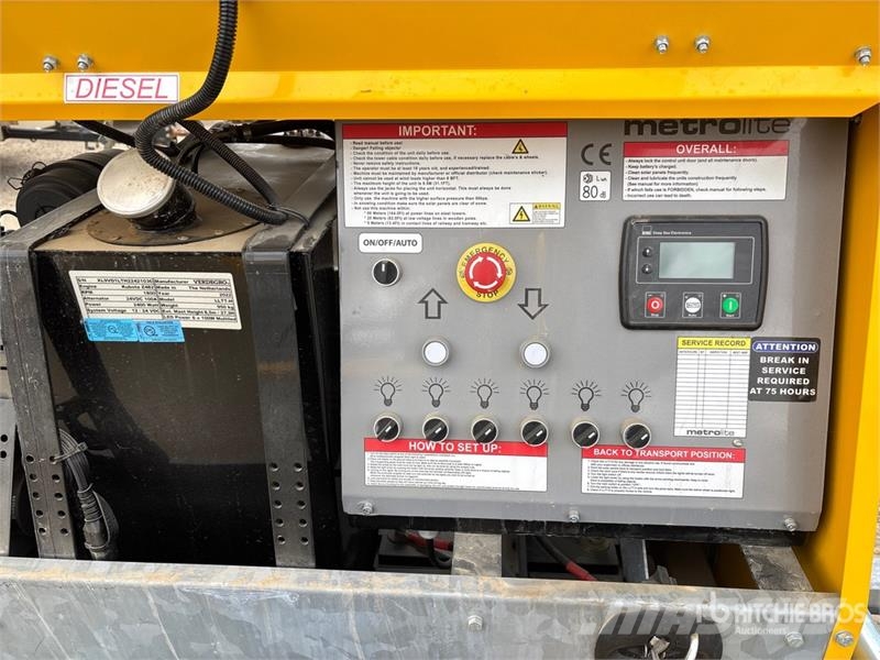 Verdegro HLT-6100 2.4 kW Light Tower (Inoperable) Lichtmasten