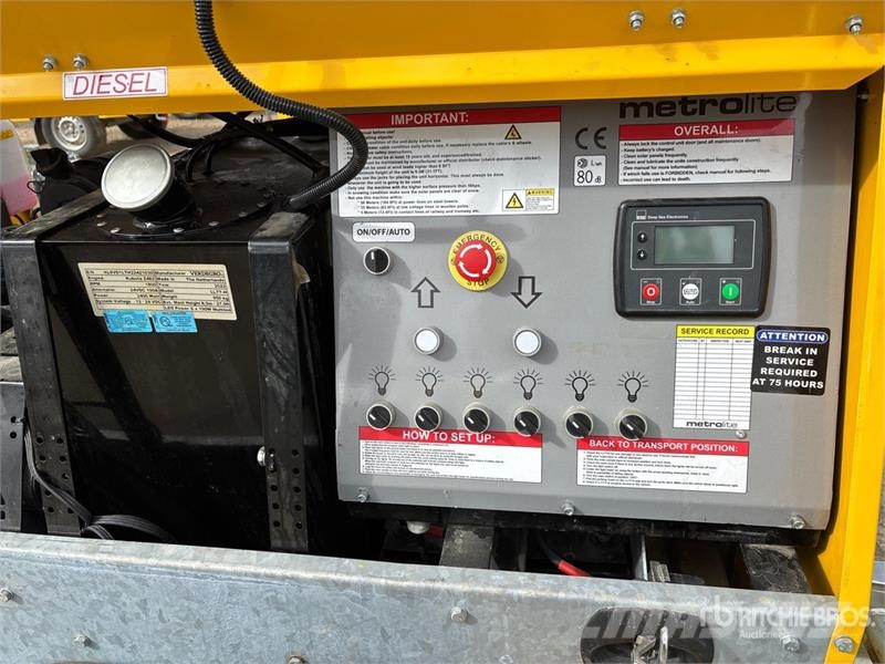 Verdegro HLT-6100 2.4 kW Light Tower Lichtmasten