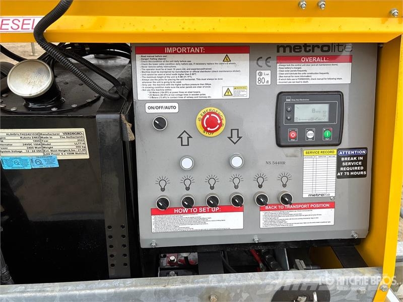 Verdegro LLTT-H 2.4 kW Light Tower (Inoperable) Lichtmasten