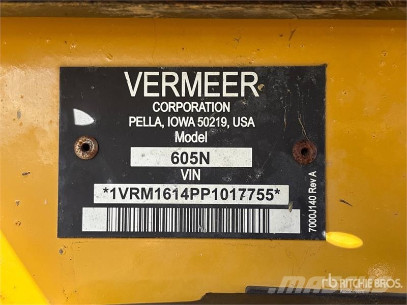 Vermeer 605N Select Round Baler Lisy na okrúhle balíky