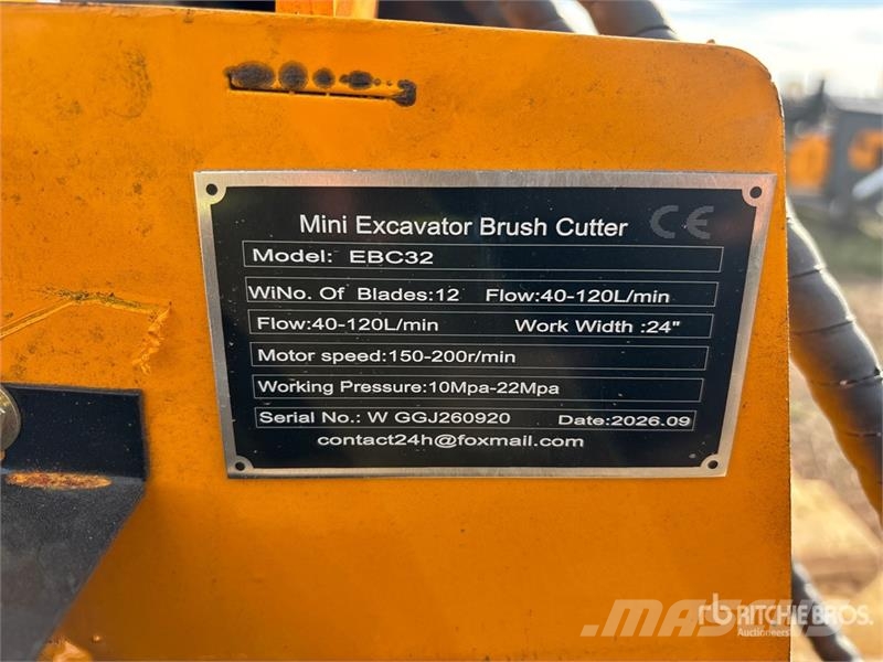 Vicsec VC-EBC32 24 in Mini Excavator Brush Cutter (Unused مكونات أخرى