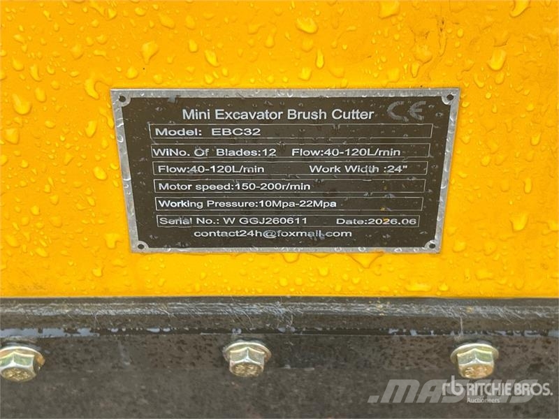 Vicsec VC-EBC32 24 in Mini Excavator Brush Cutter (Unused Otros componentes