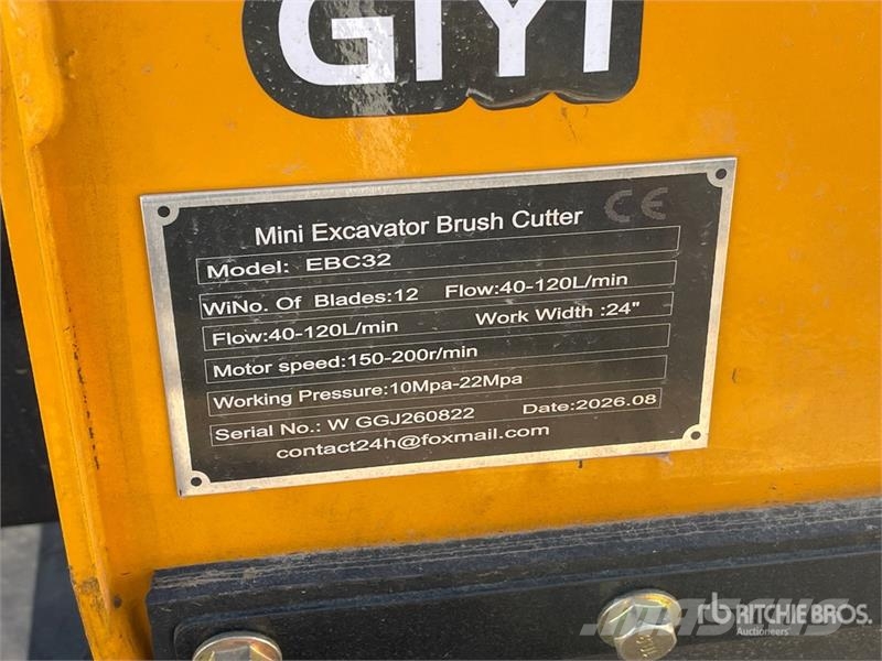 Vicsec VC-EBC32 24 in Mini Excavator Brush Cutter (Unused Andere Zubehörteile