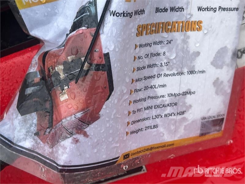 Vicsec VC-HC34 24 in Excavator Hedge Cutter (Unused) Otros componentes