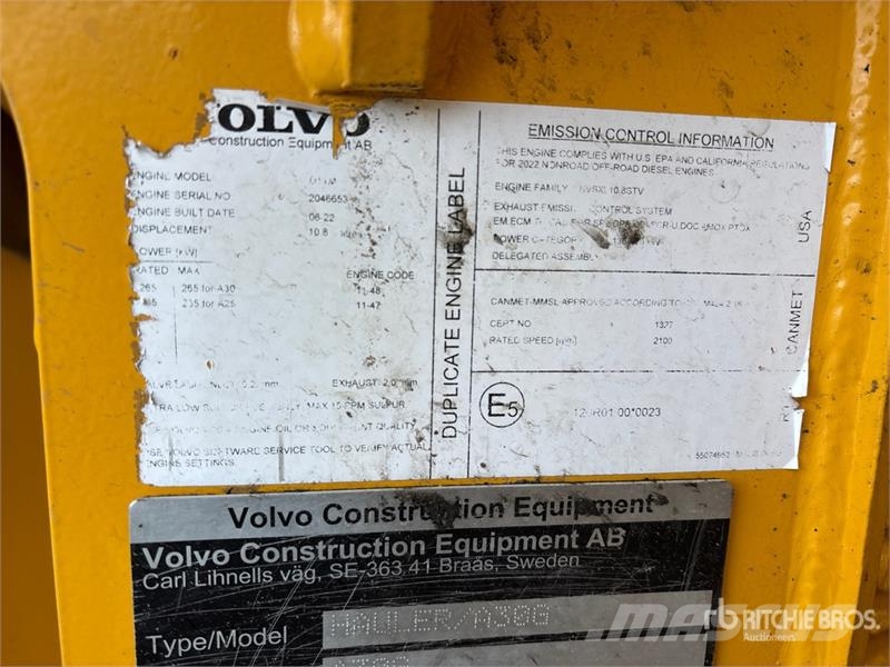 Volvo A30G Csuklósdömperek
