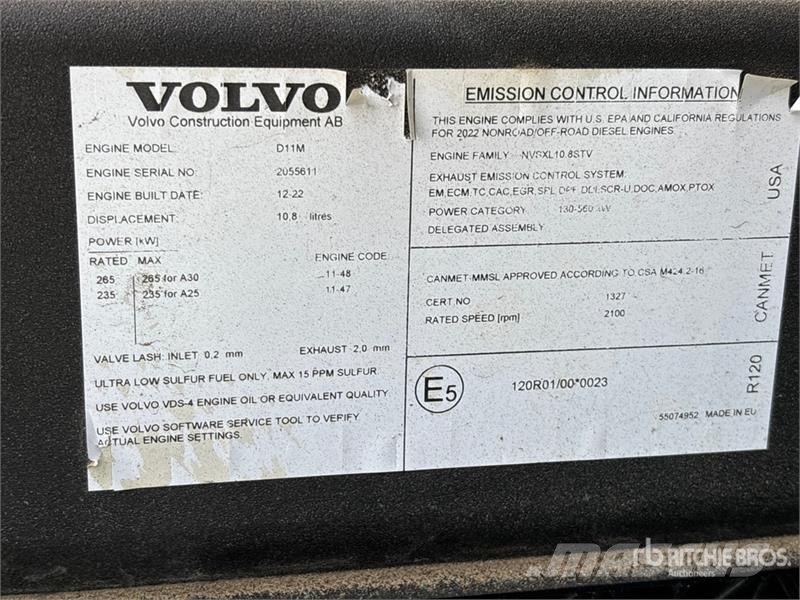 Volvo A30G Artikulētie pašizgāzēji