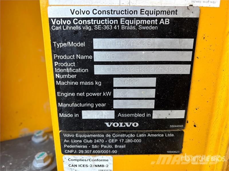 Volvo A30G Artikulētie pašizgāzēji