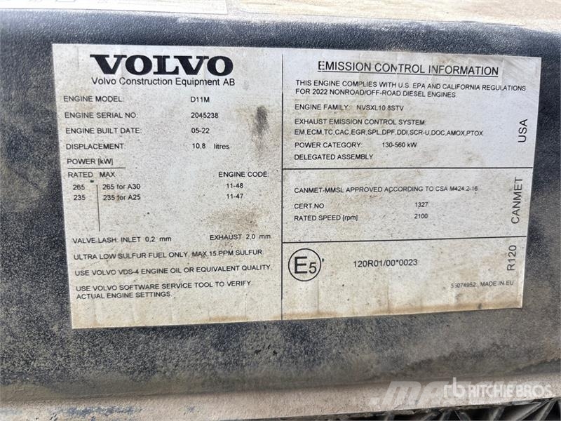 Volvo A30G Artikulētie pašizgāzēji