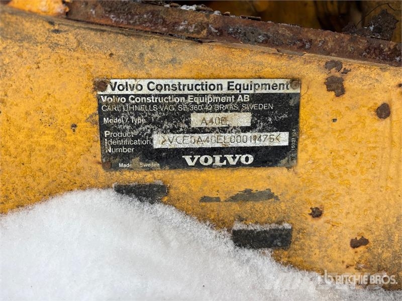 Volvo A40E Artikulētie pašizgāzēji