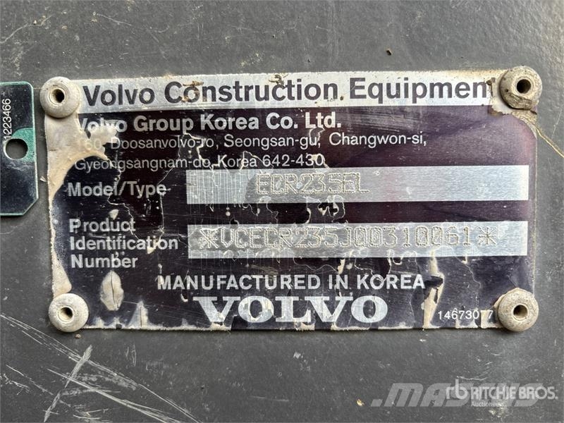 Volvo ECR235E Tracked Excavator Crawler excavators