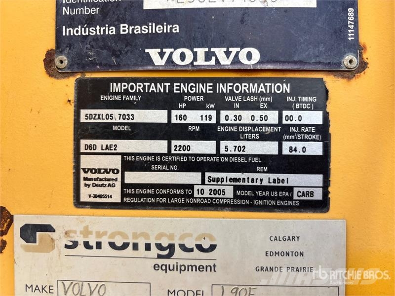Volvo L90E Pás carregadoras de rodas