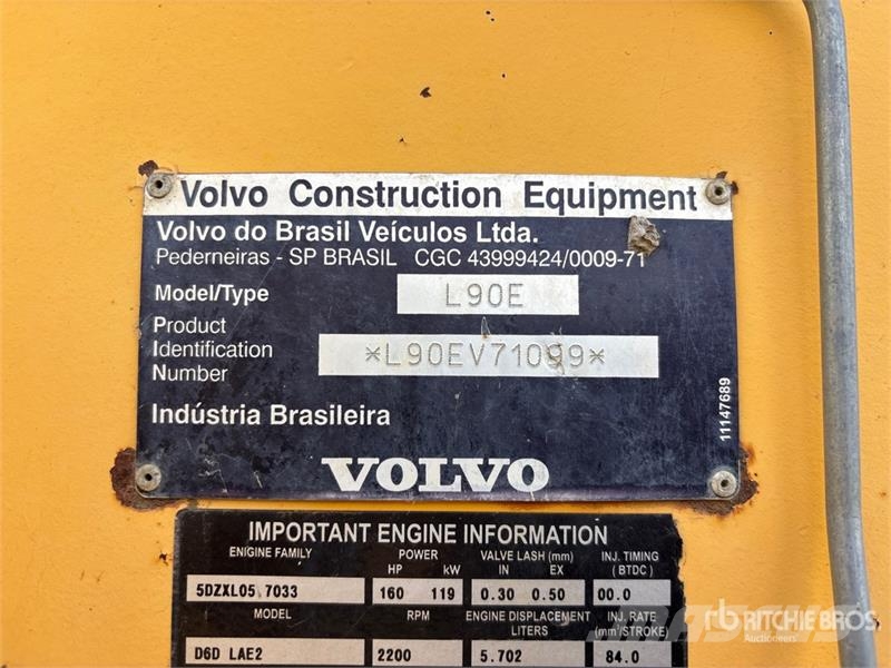 Volvo L90E Pás carregadoras de rodas
