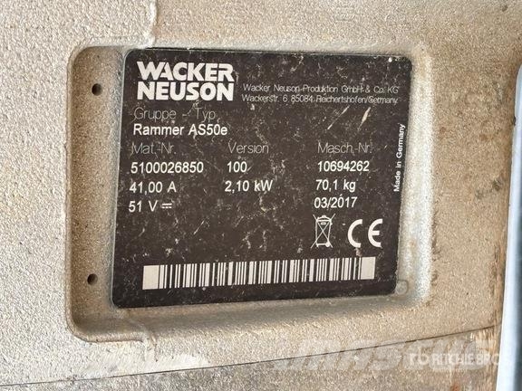 Wacker Neuson AS50E Jumping Jack Tamper 탬퍼
