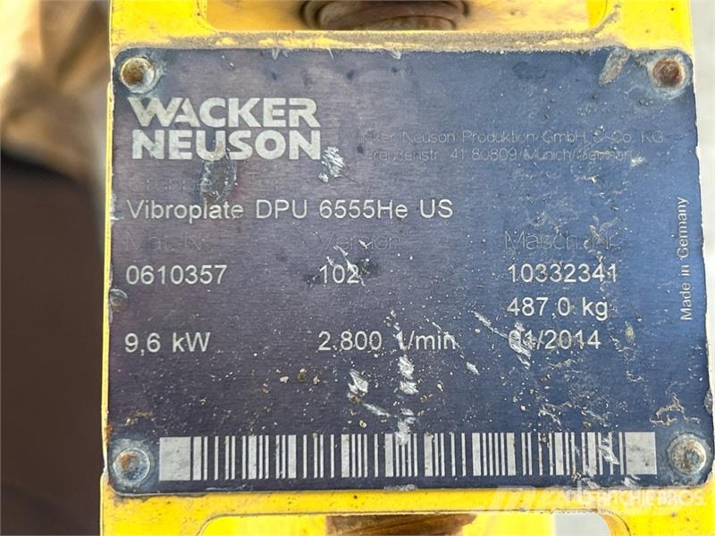 Wacker Neuson DPU6555-HE Vibratory Plate Compactor Vibrationsgeräte