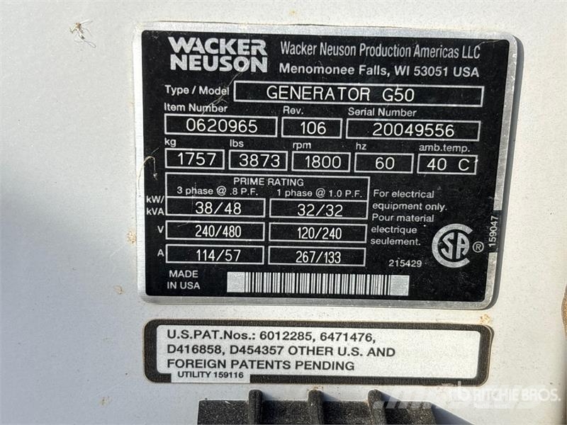 Wacker Neuson G50 مولدات ديزل