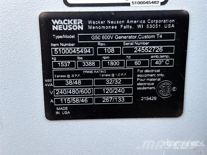 Wacker Neuson G50 Dizelski agregati