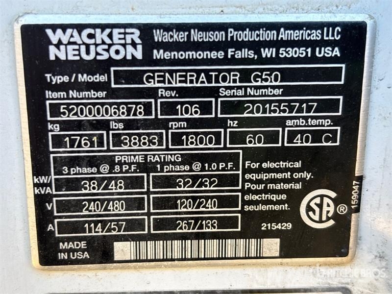 Wacker Neuson G50 مولدات ديزل