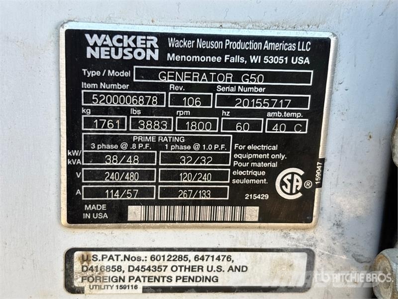 Wacker Neuson G50 مولدات ديزل