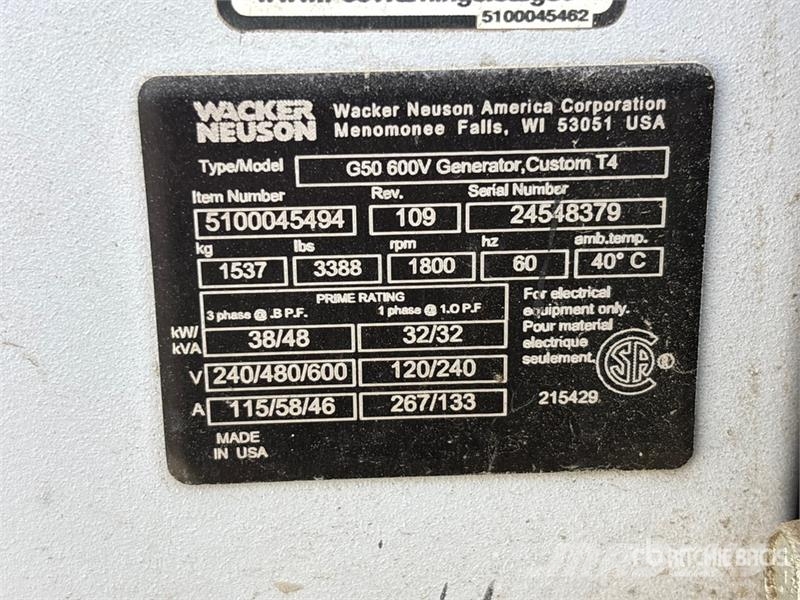 Wacker Neuson G50 Diesel Generators