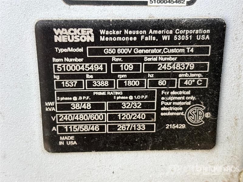 Wacker Neuson G50 Diesel Generators