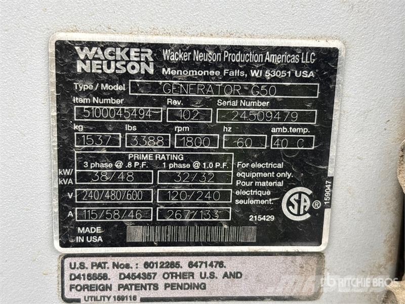 Wacker Neuson G50 Diesel Generators