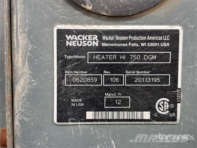 Wacker Neuson HI750 750000 BTU Space Heater Kühl- und Heizsysteme