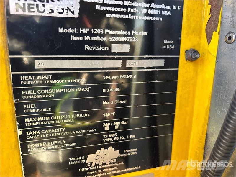Wacker Neuson HIF1200 144000 BTU Space Heater Kühl- und Heizsysteme