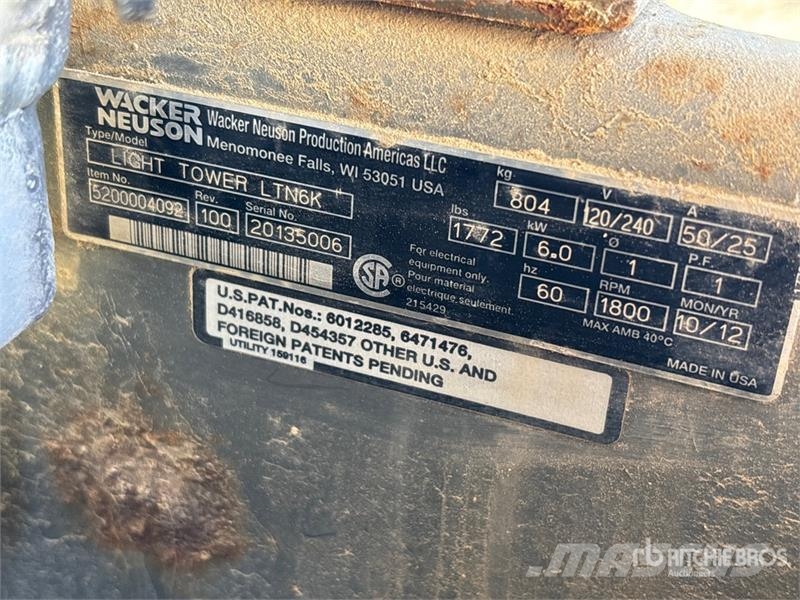 Wacker Neuson LTN6K Gaismas torņi