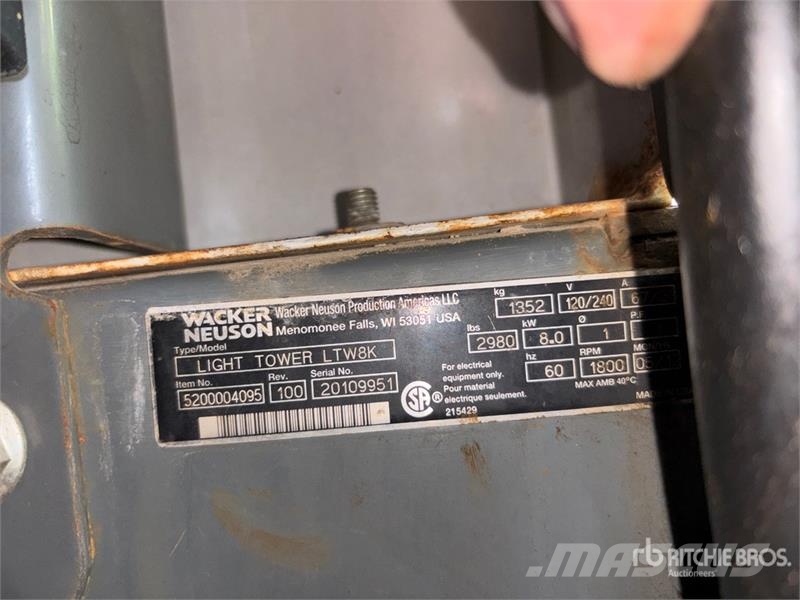 Wacker Neuson LTW8K Gaismas torņi
