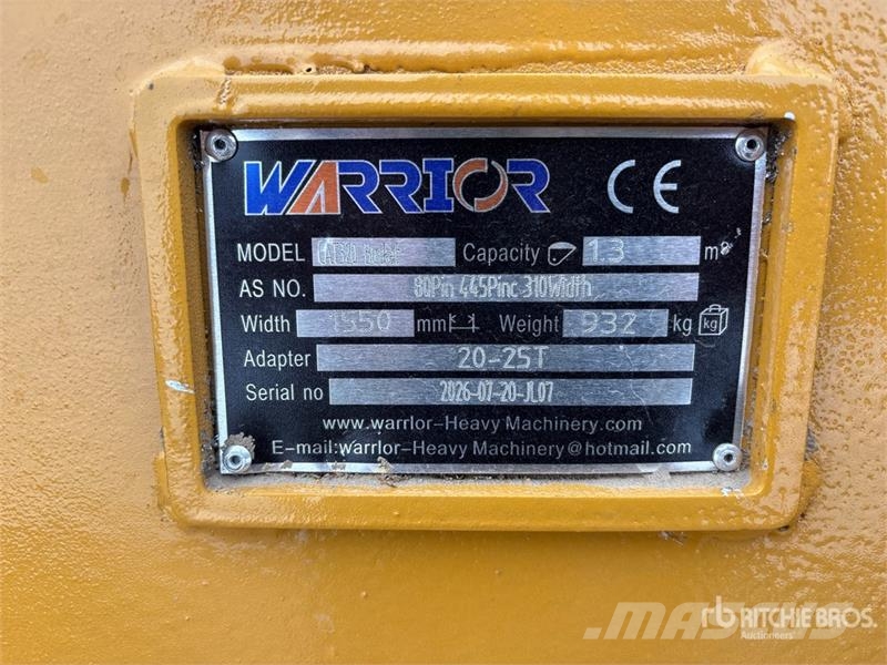 Warrior WBMCRC20-1500 59 in Q/C Digging Excavator Bucket - Cucharones