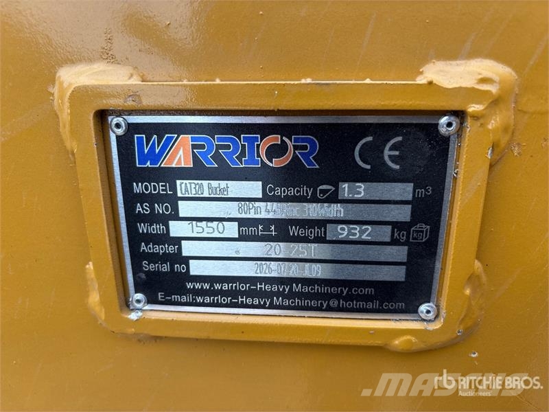 Warrior WBMCRC20-1500 59 in Q/C Digging Excavator Bucket - Cucharones