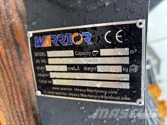 Warrior WBRC05-1000 39 in Excavator Rake - Fits Cat 305 /  Rakes and tedders