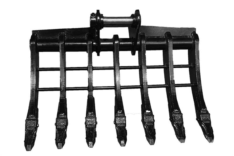 Warrior WBRC05-1000 39 in Excavator Rake - Fits Cat 305 / Rakes and tedders
