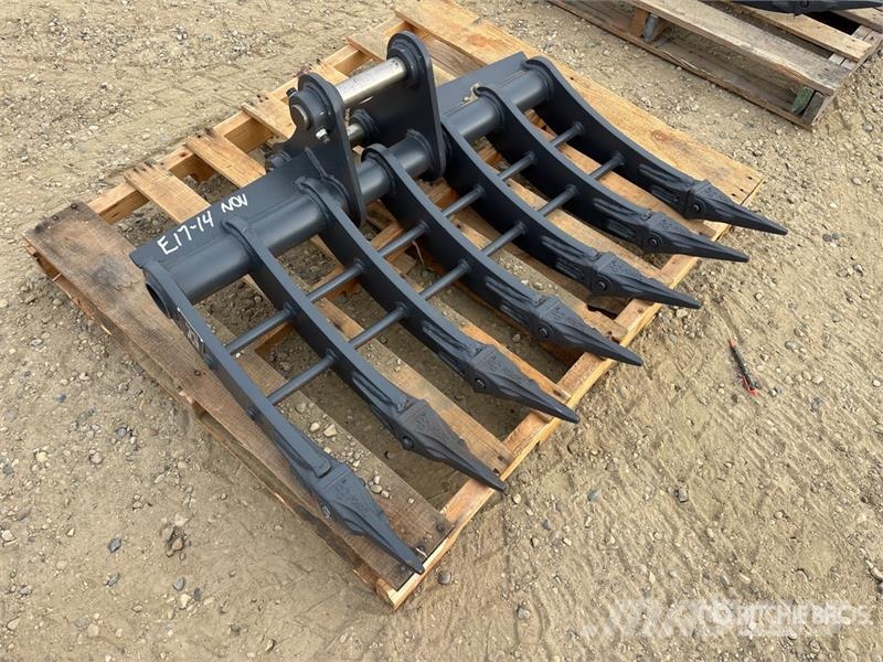 Warrior WBRC05-1000 39 in Excavator Rake - Fits Cat 305 /  Greble