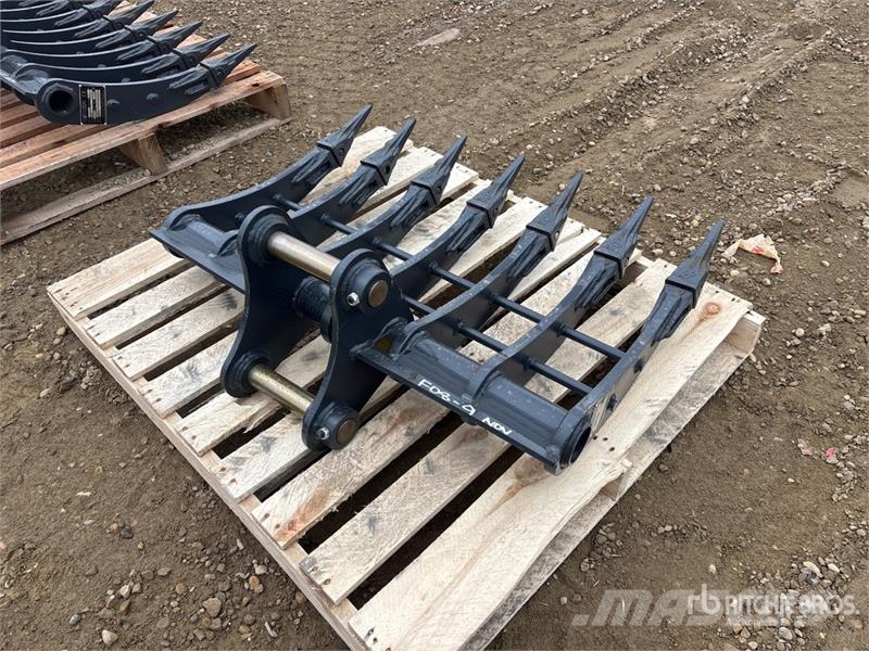 Warrior WBRC05-1000 39 in Excavator Rake - Fits Cat 305 /  Schudders