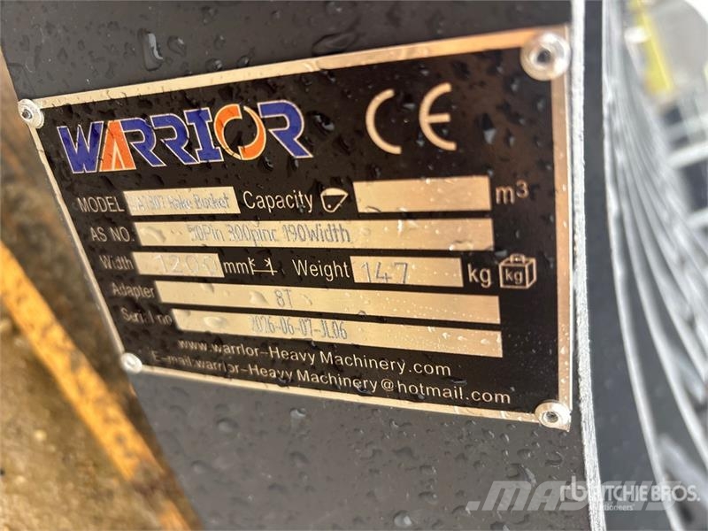 Warrior WBRC07-1200 47 in Excavator Rake - Fits Cat 307 /  Rakes and tedders