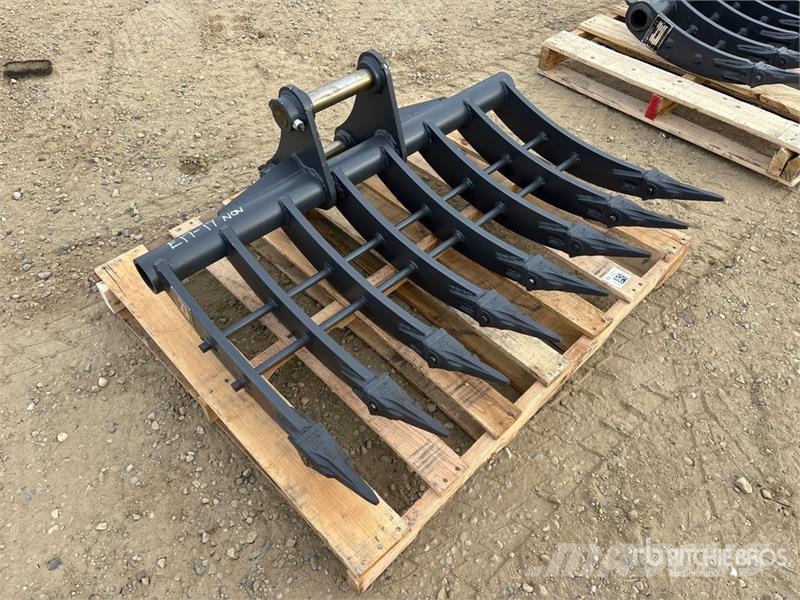 Warrior WBRC07-1200 47 in Excavator Rake - Fits Cat 307 / Greble