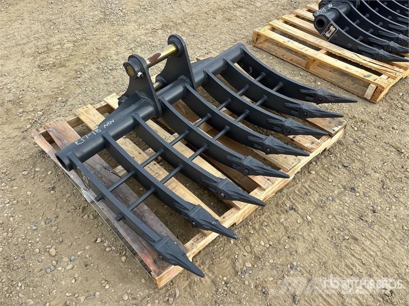 Warrior WBRC07-1200 47 in Excavator Rake - Fits Cat 307 / Greble
