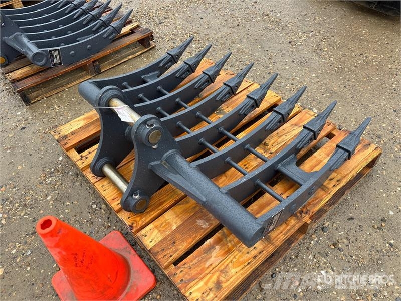 Warrior WBRC07-1200 47 in Excavator Rake - Fits Cat 307 /  Rakes and tedders