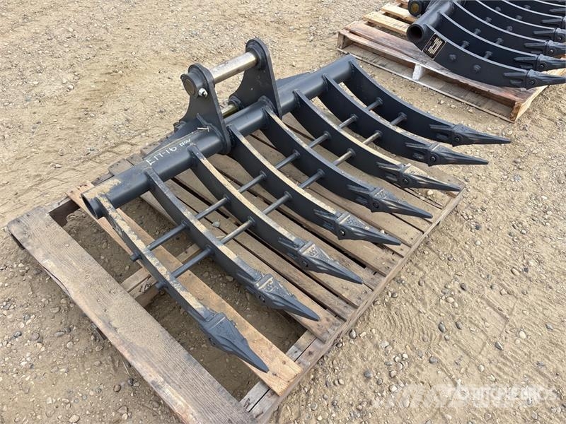 Warrior WBRC07-1200 47 in Excavator Rake - Fits Cat 307 / Greble